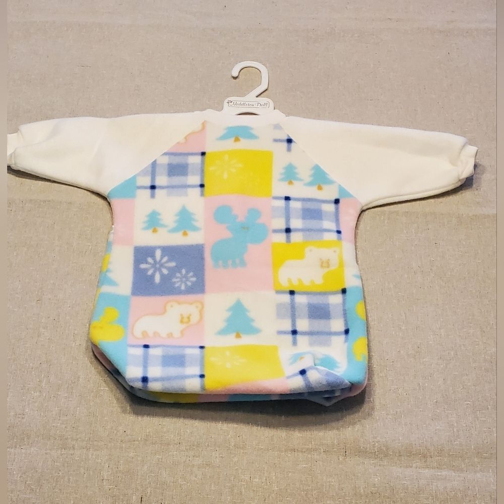 Vintage Middleton Reborn Doll Fleece Bunting Pastels Sleep Sack Outfit
